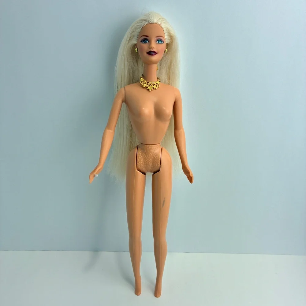 Barbie Doll CEO Face Blonde Hair Gold Accessories - Y2K New Year Holiday Release